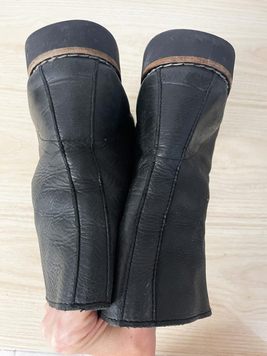 roots tribe lace up soft leather boots - good market thrift store