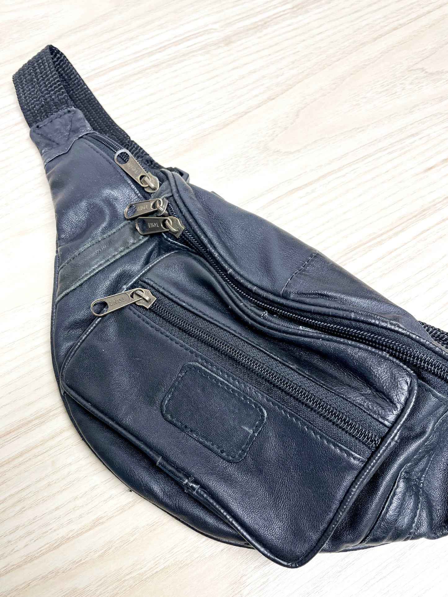 vintage soft leather belt bag | made in India