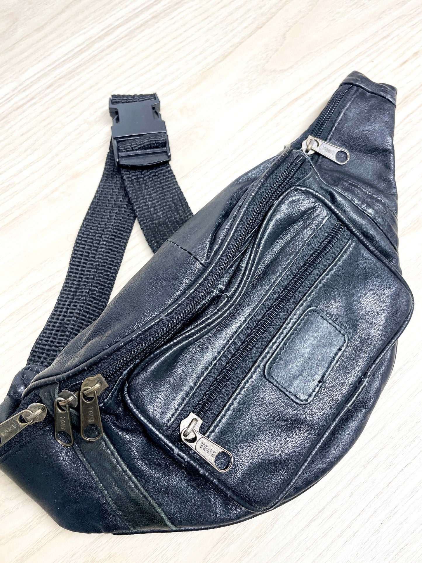 vintage soft leather belt bag | made in India