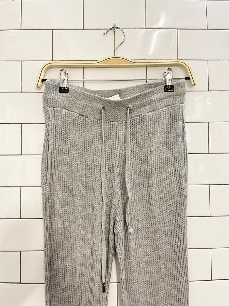 anthro l*space waffle knit jogger - good market thrift store