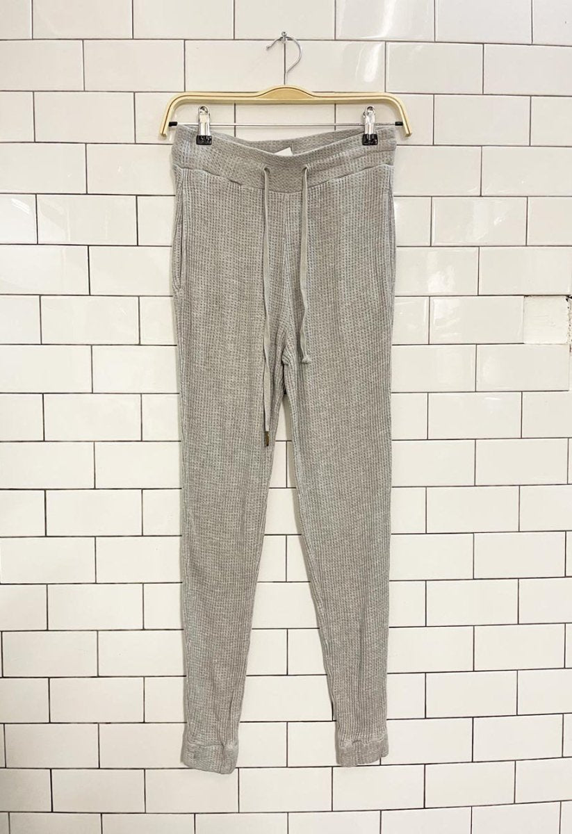 anthro l*space waffle knit jogger - good market thrift store