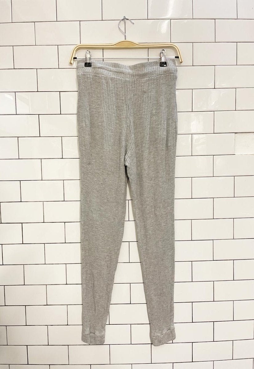 anthro l*space waffle knit jogger - good market thrift store