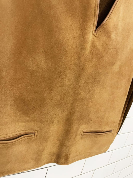 vintage 70s cortefiel lamb suede vest - good market thrift store