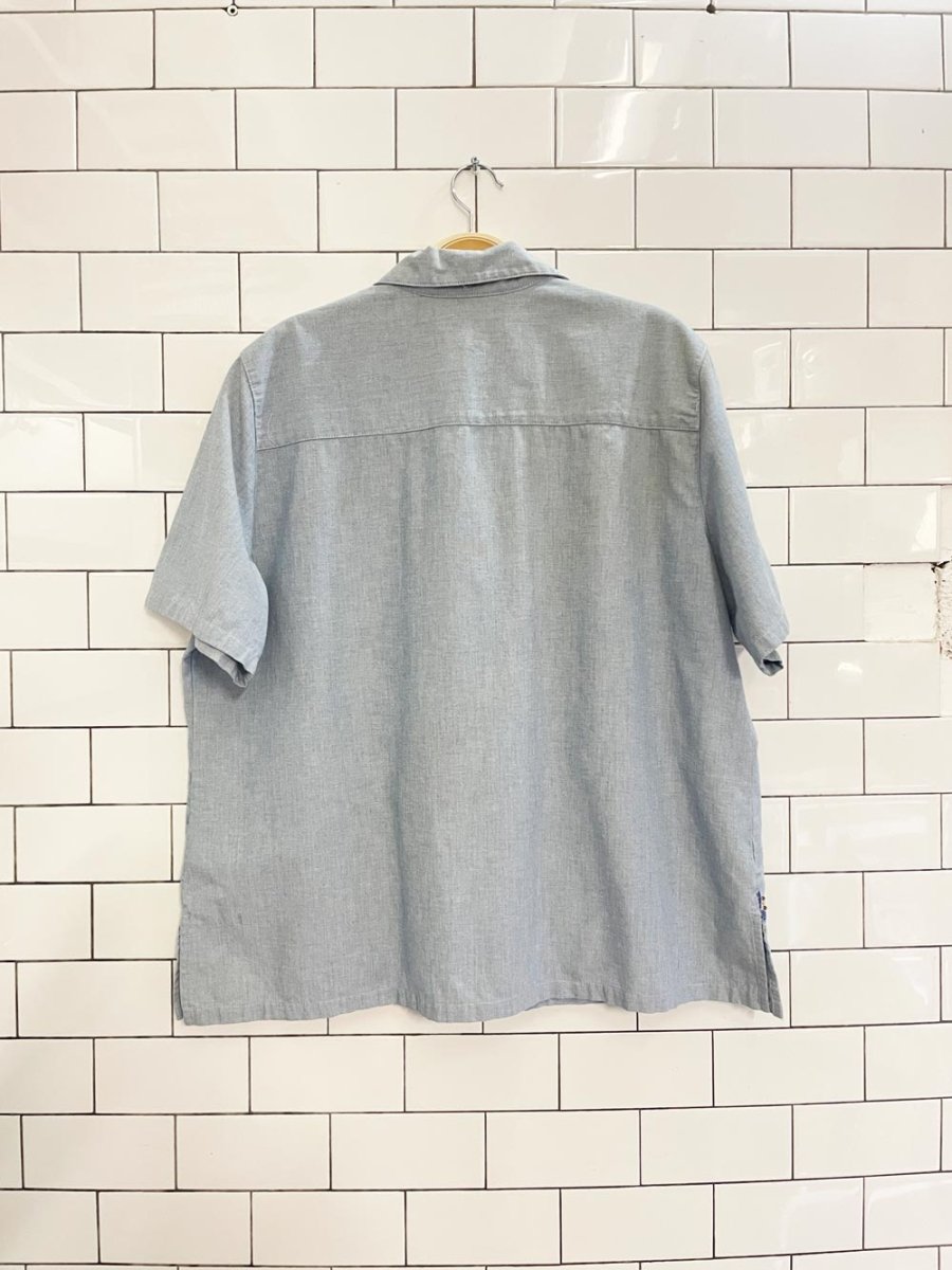 vintage 00s alfred dunner floral embroidered shirt - good market thrift store