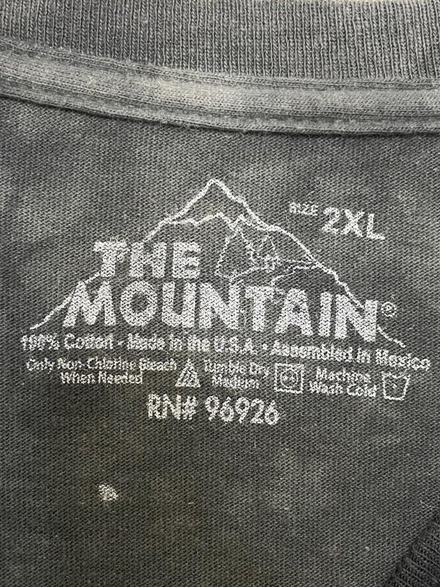 vintage 00s the mountain dog face tie dye tee | made in USA