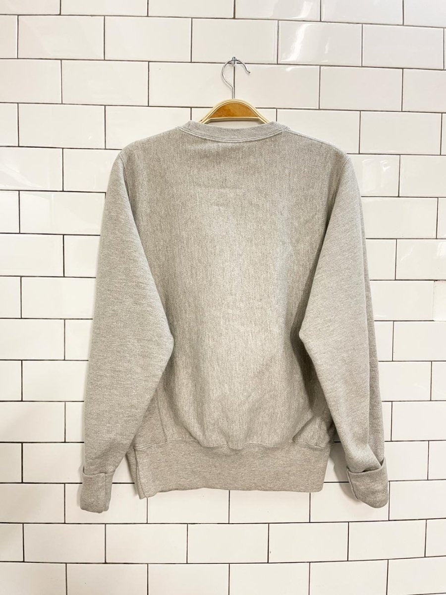 champion reverse weave embroidered logo crew - good market thrift store