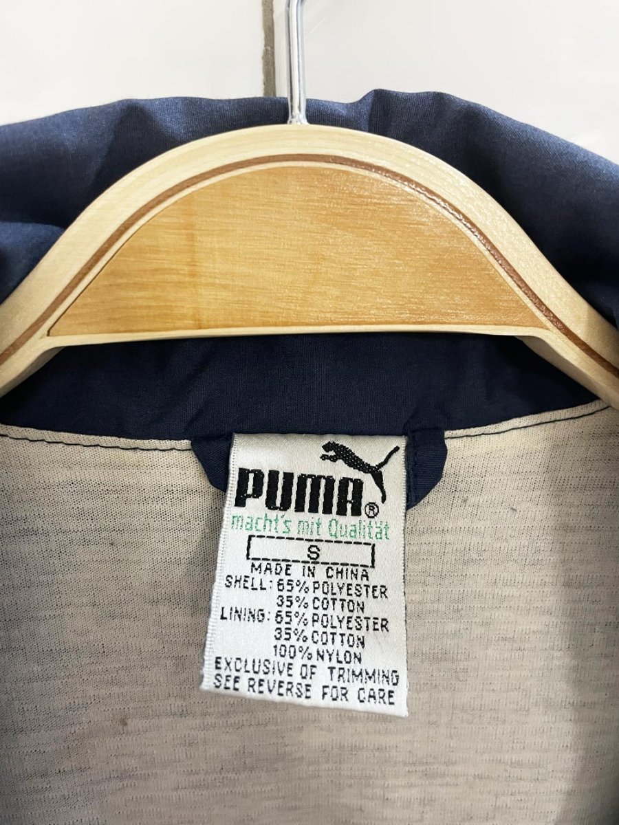vintage 90s puma colourblock embroidered logo jacket - good market thrift store