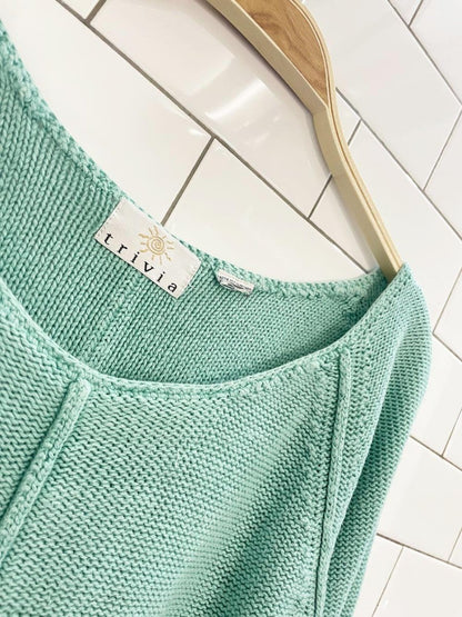 vintage 90s trivia relaxed knit sweater - good market thrift store