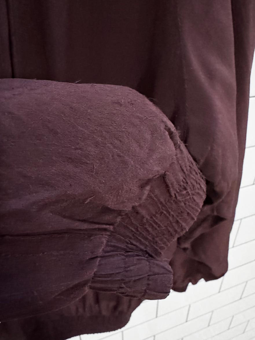 vintage fuda international 100% silk quilted bomber jacket