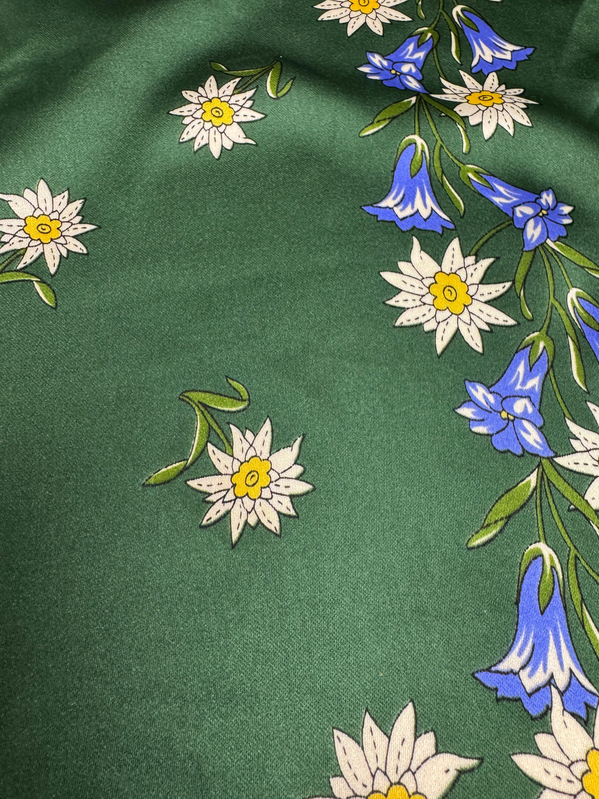 vintage silk floral xl square square scarf