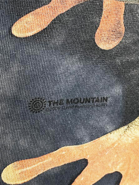 vintage 00s the mountain frog print tie dye tee | made in USA