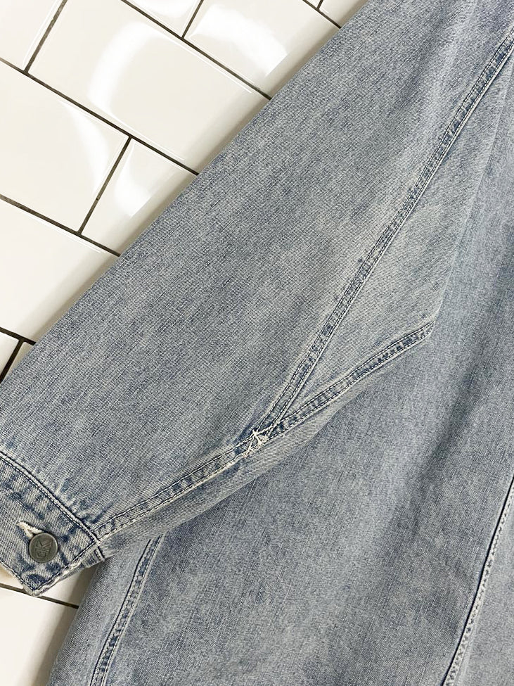 vintage 90s calvin klein jeans oversized denim chore jacket