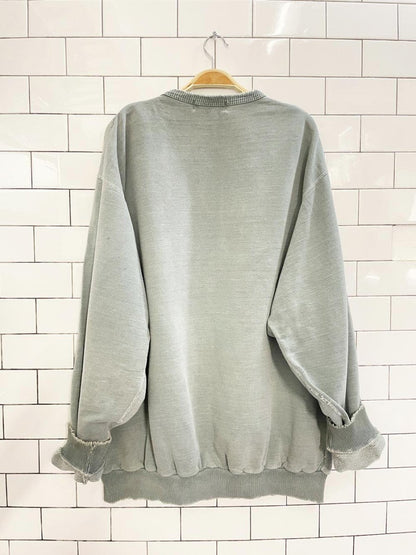 vintage 90s windriver WR logo distressed cottage crewneck sweatshirt - good market thrift store