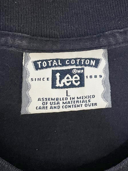 vintage 90s lee new york spellout embroidered tee