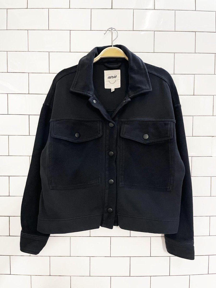 aerie oversized reverse big pocket sweatshirt jacket - good market thrift store