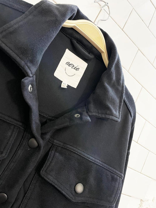 aerie oversized reverse big pocket sweatshirt jacket - good market thrift store