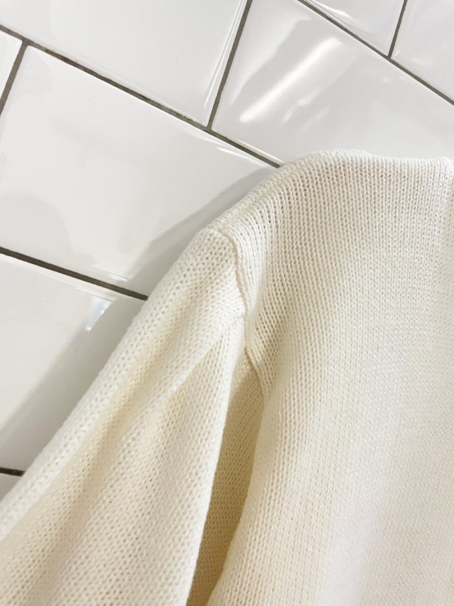 vintage 00s basic editions puff sleeve knit top - good market thrift store