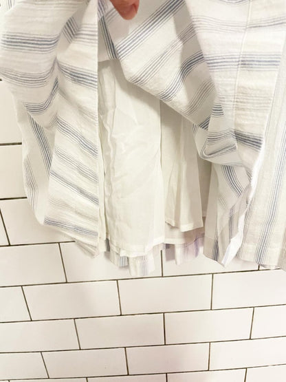 nwt rebecca taylor yarn die ruffle stripe midi dress - good market thrift store