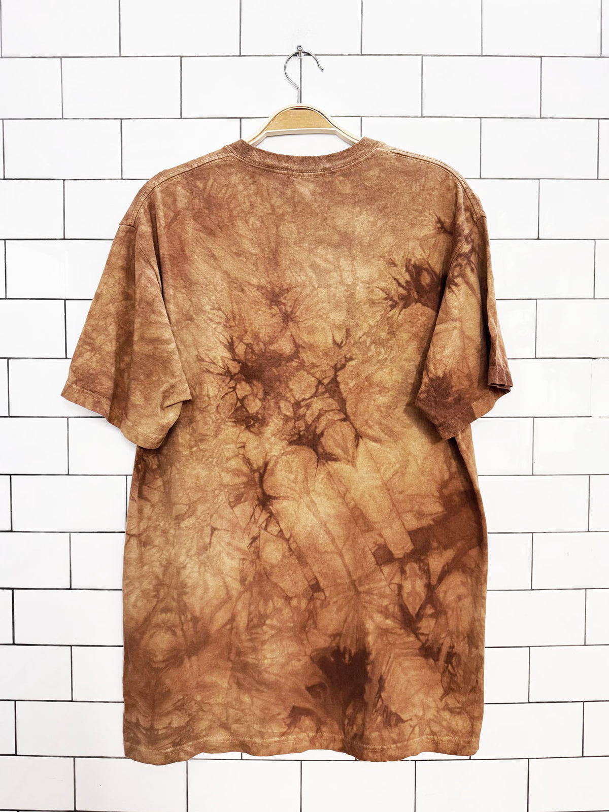 vintage 00s the mountain lama face tie dye tee | made in USA