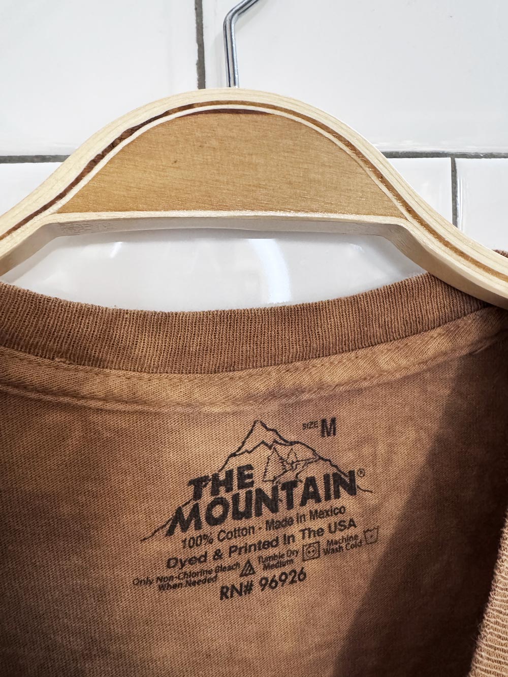 vintage 00s the mountain lama face tie dye tee | made in USA