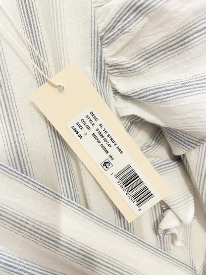 nwt rebecca taylor yarn die ruffle stripe midi dress - good market thrift store