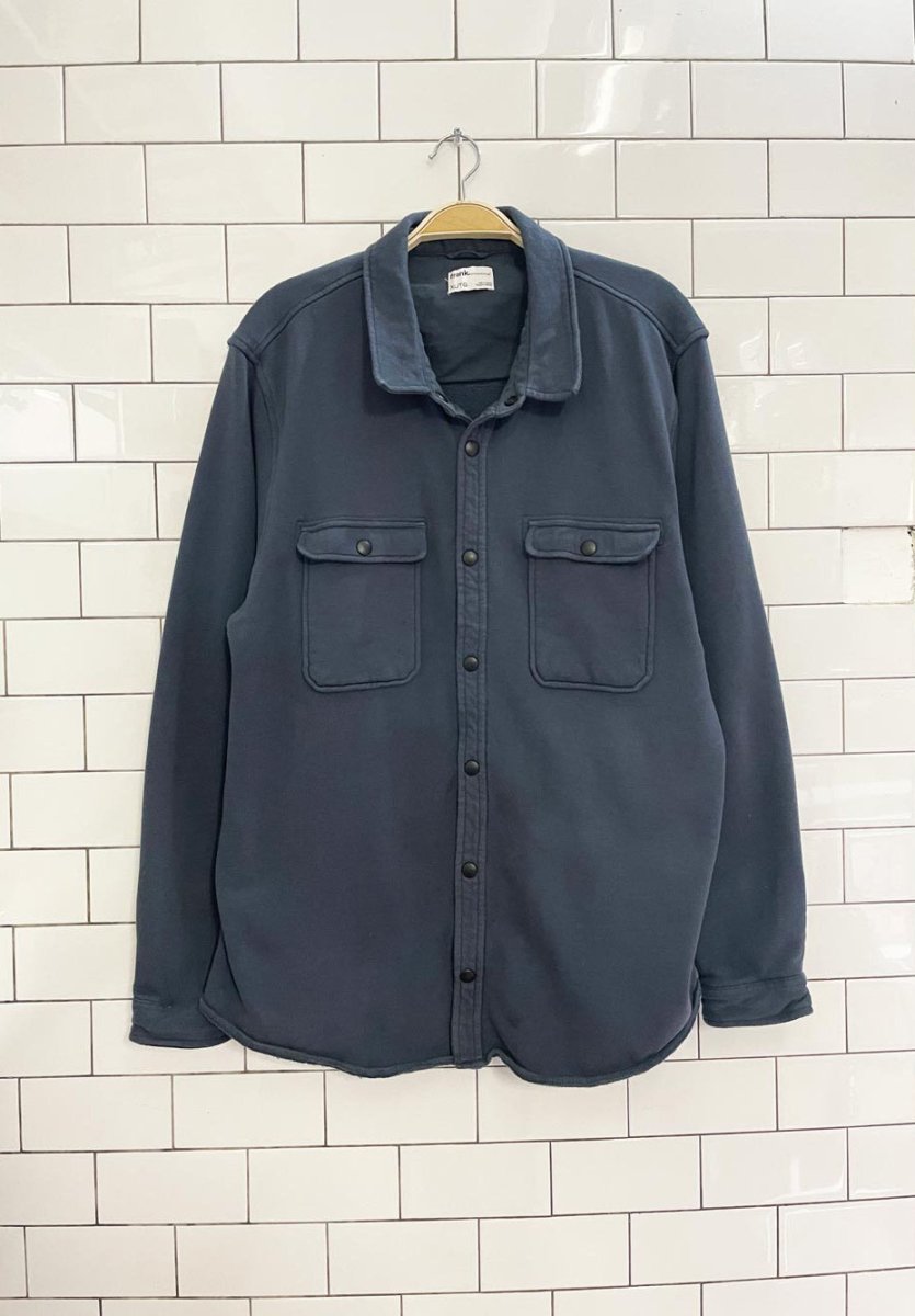 frank and oak sweatshirt shirt jacket - good market thrift store