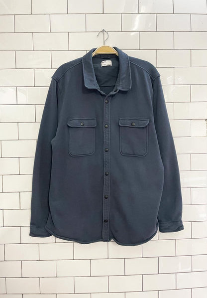 frank and oak sweatshirt shirt jacket - good market thrift store