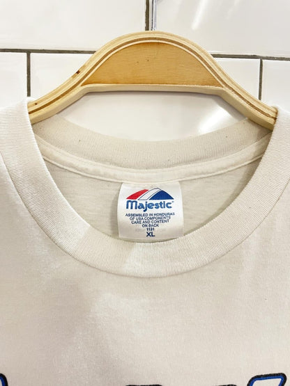 vintage 00s majestic blue jays jr jays baseball tee - good market thrift store
