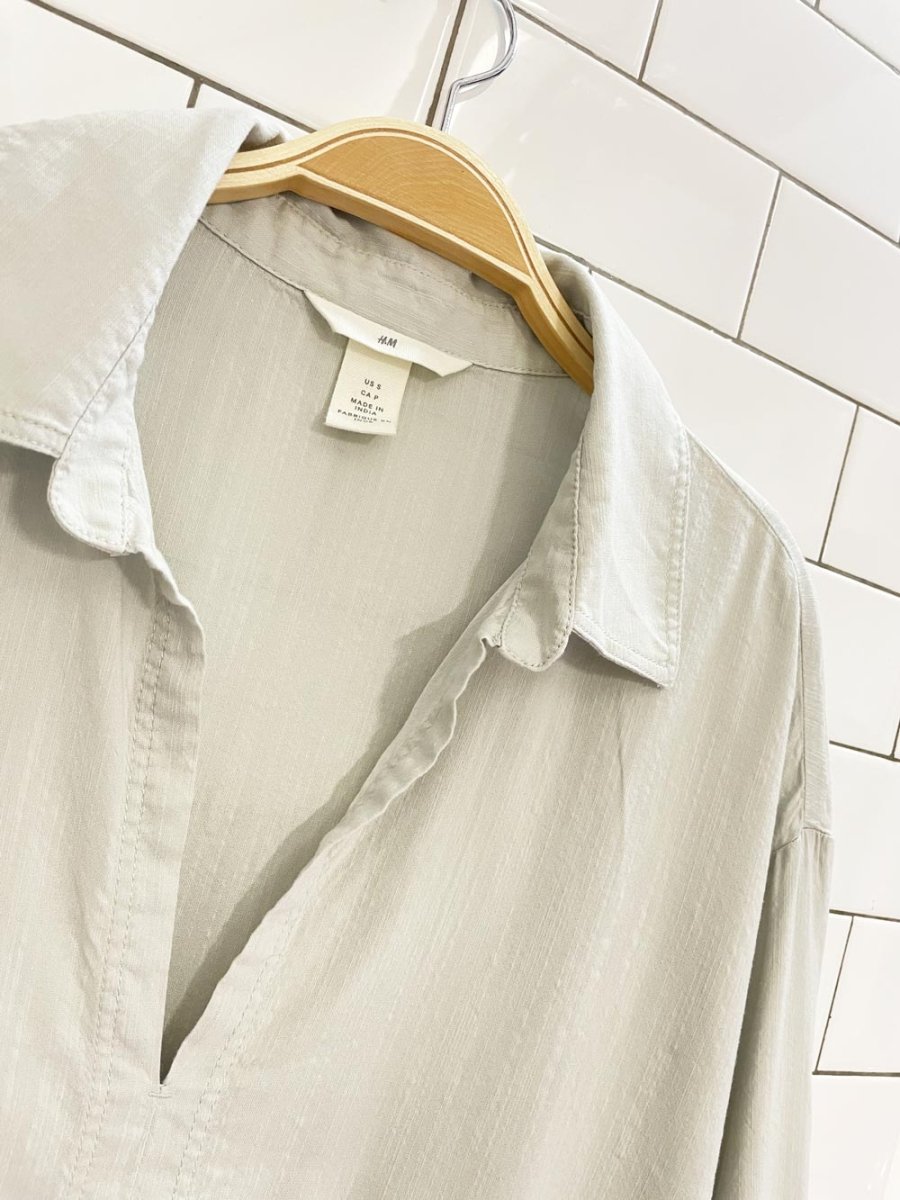 h&m oversized lightweight long sleeve cotton dress - good market thrift store