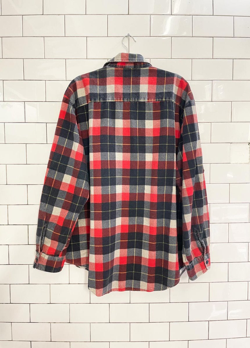 vintage gee five plaid flannel shirt - good market thrift store
