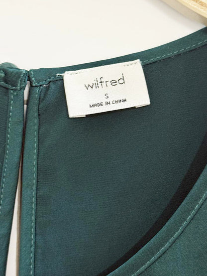 wilfred marie satin puff sleeve mini dress | aritzia