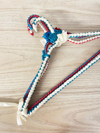 x3 vintage 70s boho macrame hangers - good market thrift store