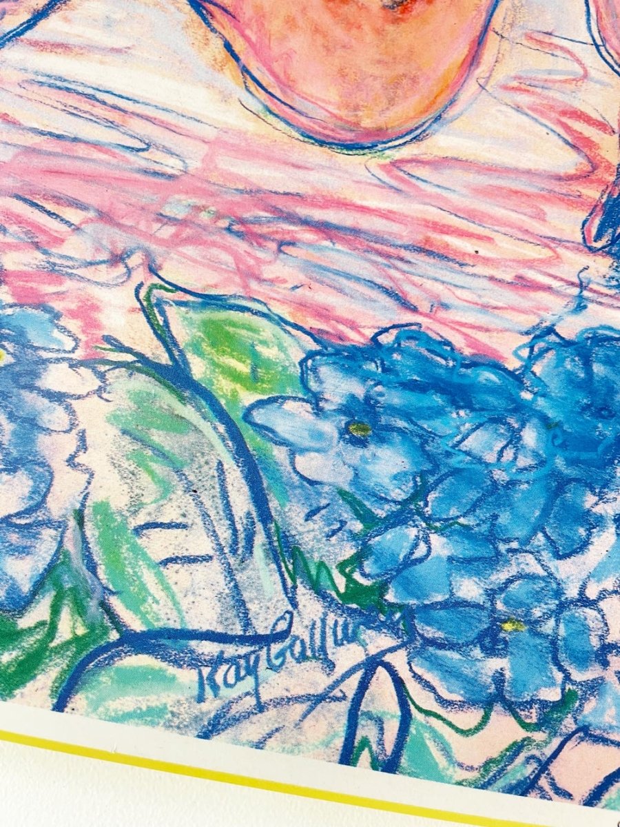 vintage 00s london underground the flamingos by tube mounted 1987 print - good market thrift store