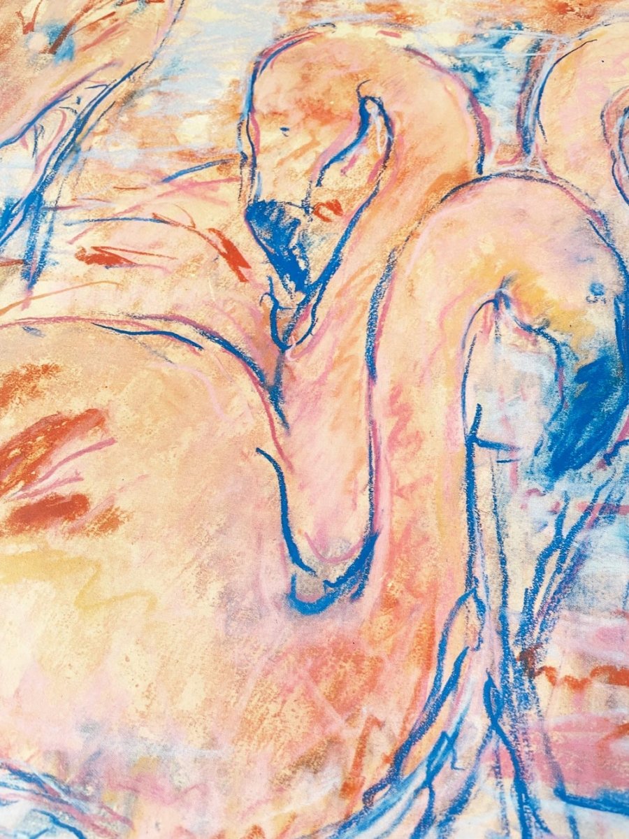 vintage 00s london underground the flamingos by tube mounted 1987 print - good market thrift store