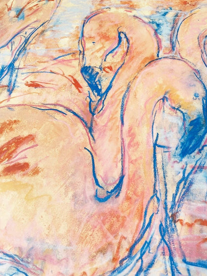 vintage 00s london underground the flamingos by tube mounted 1987 print - good market thrift store