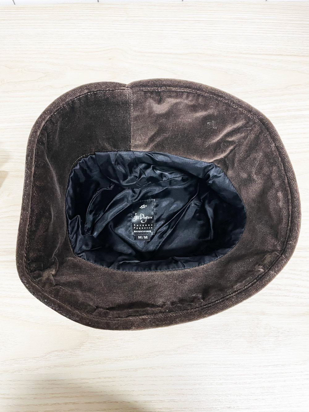 vintage 00s six degrees velvet lace up bucket hat | suzanna paquette