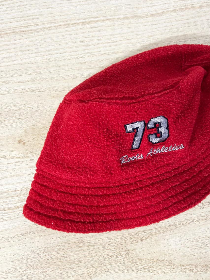 vintage 00s roots fleece bucket hat - good market thrift store