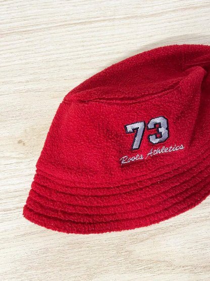 vintage 00s roots fleece bucket hat - good market thrift store