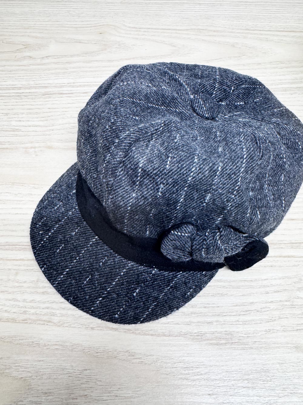 y2k pin stripe newsboy hat