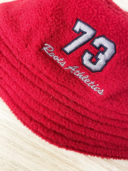 vintage 00s roots fleece bucket hat - good market thrift store