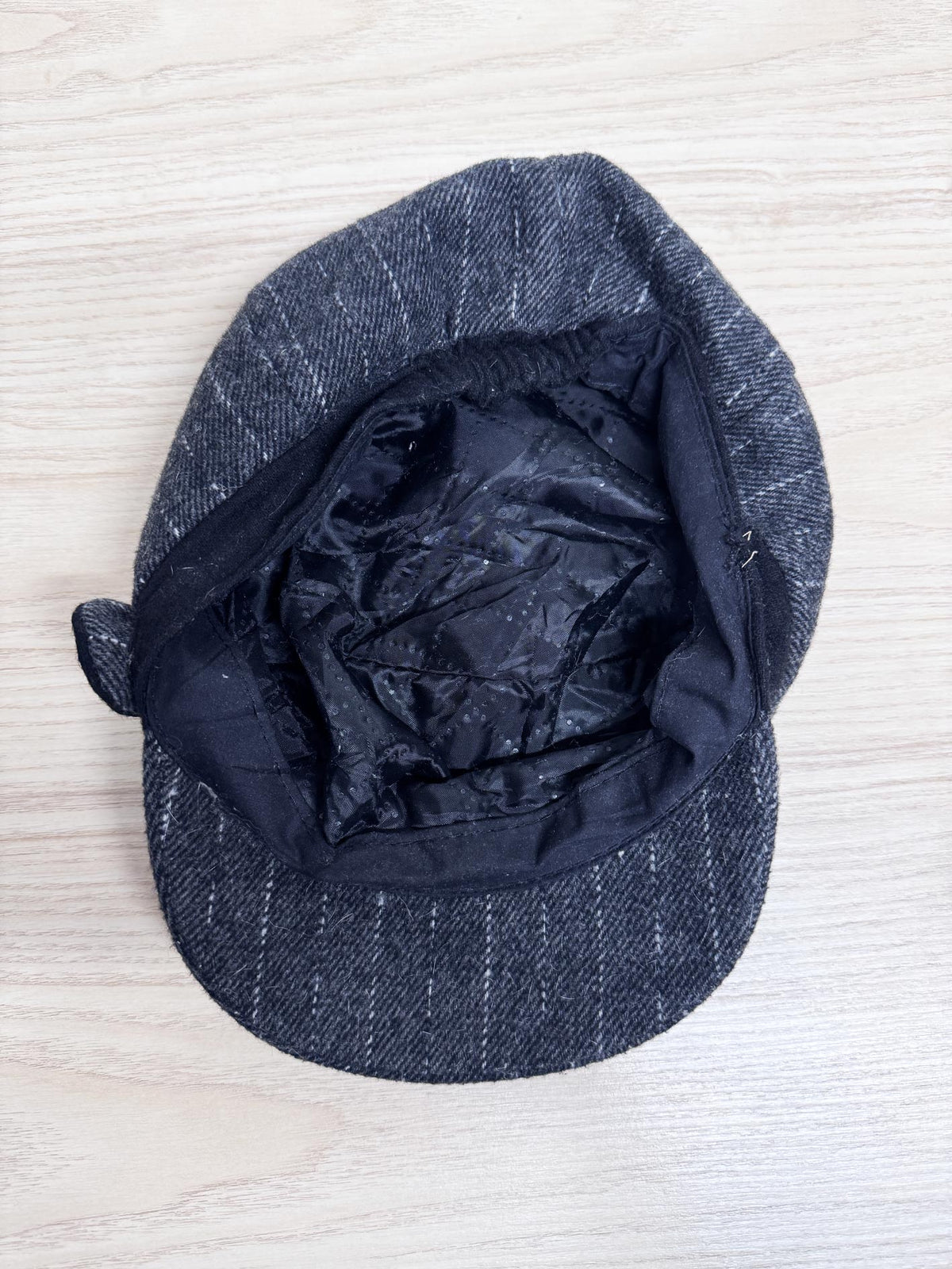 y2k pin stripe newsboy hat