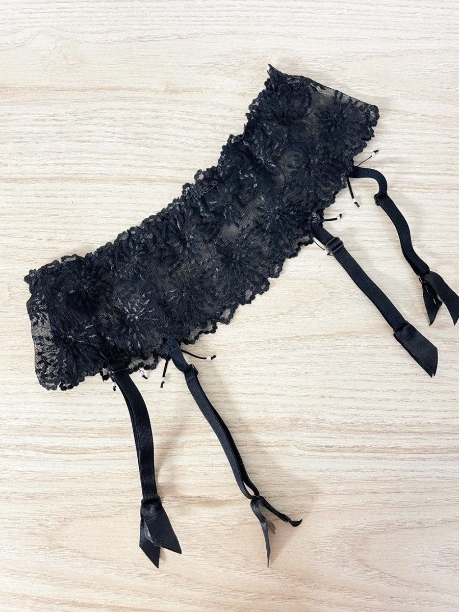 marie jo lace lingerie garter belt - good market thrift store
