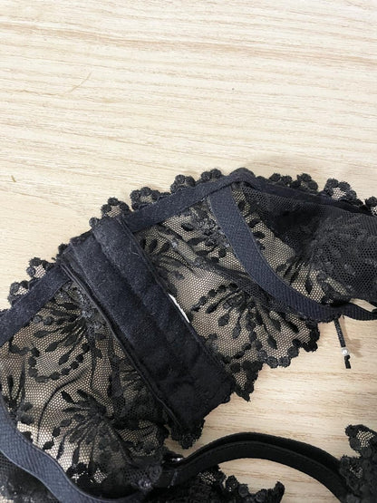 marie jo lace lingerie garter belt - good market thrift store