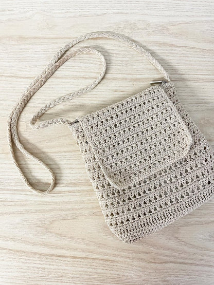 y2k crochet crossbody bag - good market thrift store