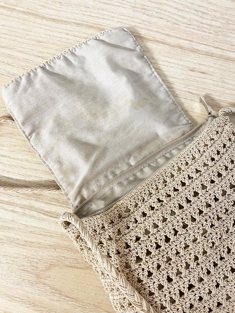 y2k crochet crossbody bag - good market thrift store