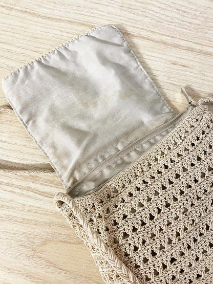 y2k crochet crossbody bag - good market thrift store