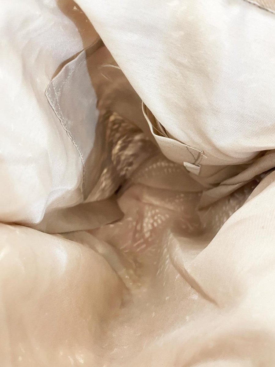 vintage straw zig - zag shoulder tote - good market thrift store