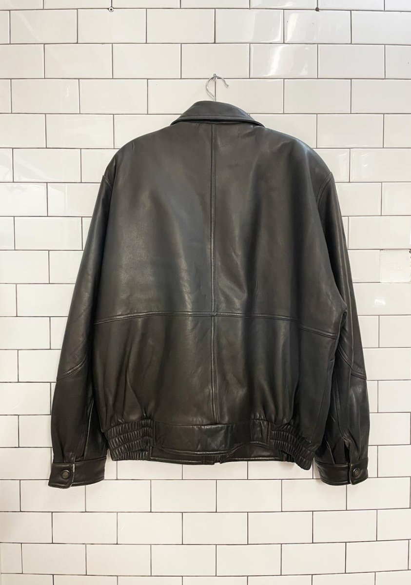 vintage westbury butter leather bomber jacket - good market thrift store