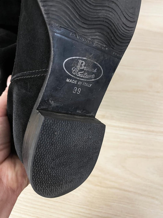 vintage browns couture lambskin suede tall leather boots - good market thrift store