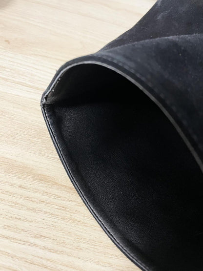 vintage browns couture lambskin suede tall leather boots - good market thrift store